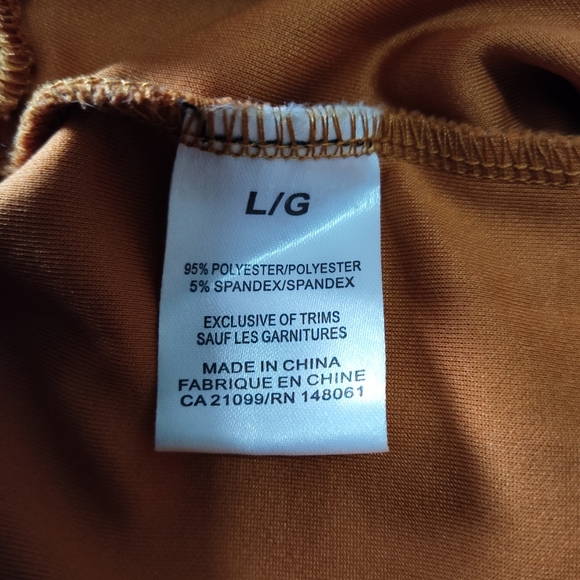 Ardene stretchy sienna rust split leg pants - Picture 6 of 7